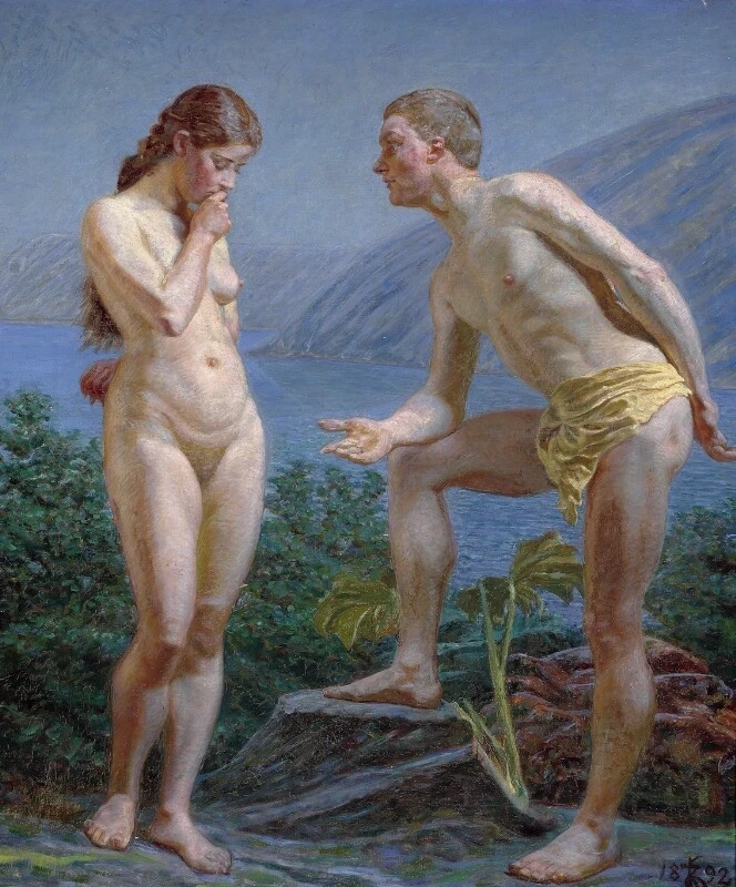 Kristian Zahrtmann - Adamo ed Eva, 1892